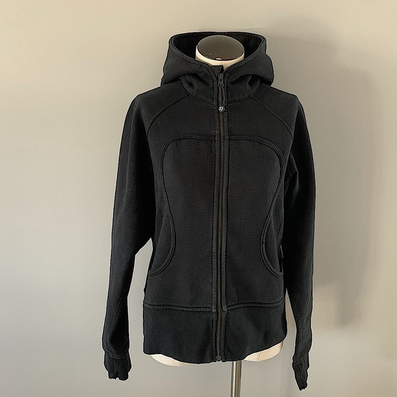 lululemon athletica Tops - Lululemom Black Scuba Zip Sz.10 *READ DESCRIPTION*